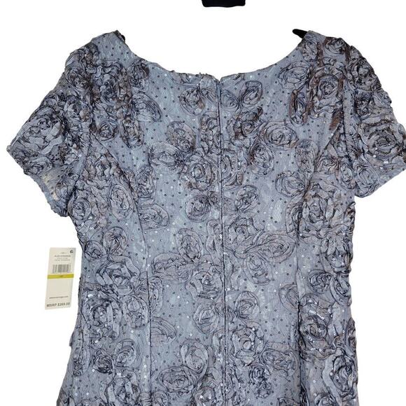 Alex Evenings Blue Lace Midi Dress - Picture 5 of 12